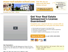 Tablet Screenshot of mass-real-estate-school.com